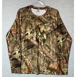 Mossy Oak Shirt Mens M‎ Long Sleeve Hunting No Fly Zone Camo Outdoor